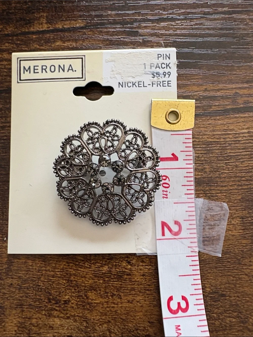 Merona Pin and Simply Vera Blue Double Strand Beaded Necklace